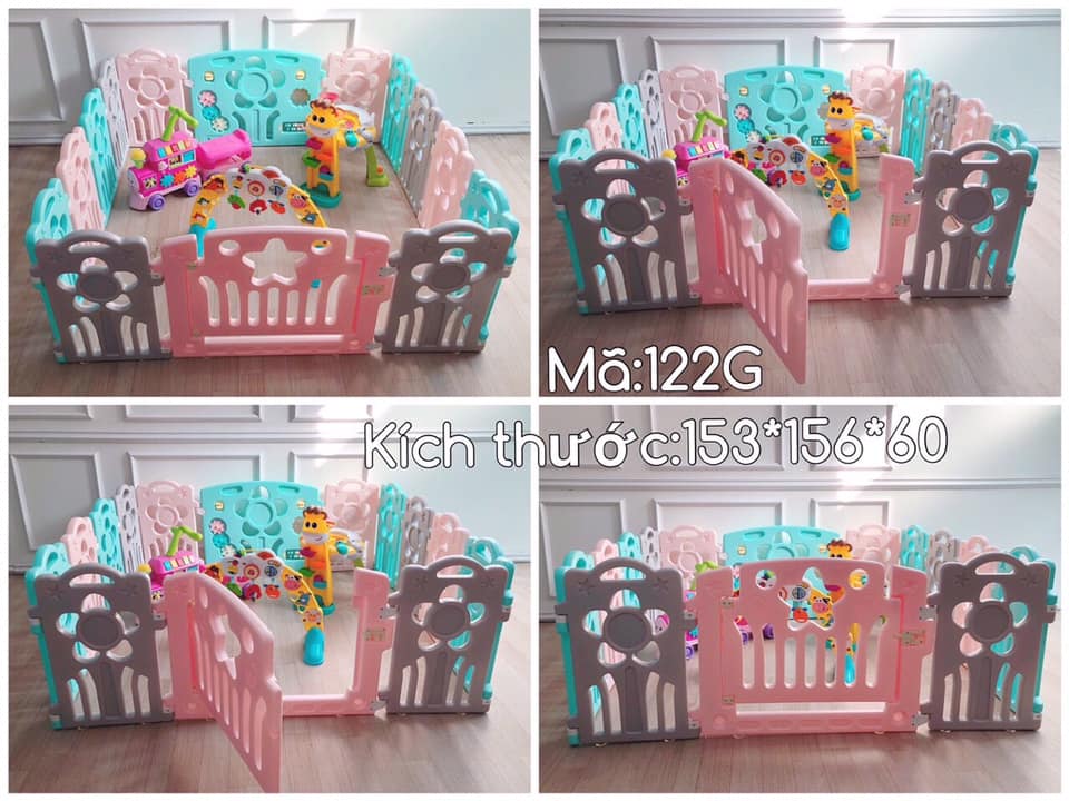 Quây cũi nhựa trẻ em Toys House TH319-122G