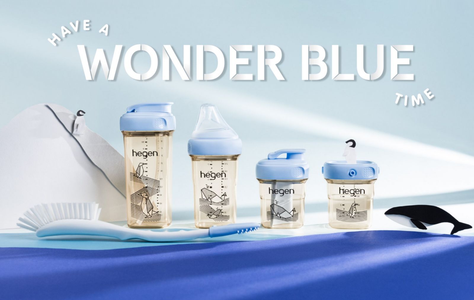 Bộ quà tặng bình sữa cao cấp Hegen PCTO Wonder Blue Collection
