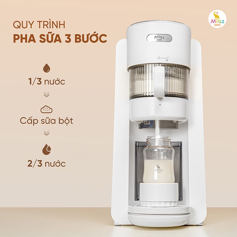 Máy pha sữa Moaz BéBé MB-135 nhìn tổng thể