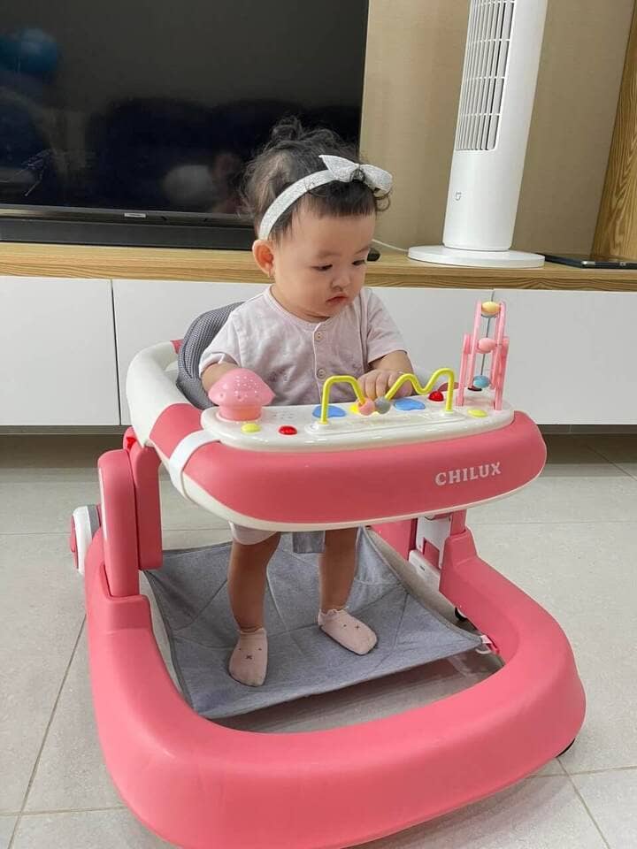 Xe tập đi cao cấp Chilux Walk S Màu Hồng