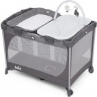 Giường cũi trẻ em Joie Commuter Change & Snooze Linen Gray