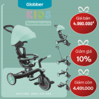 Xe đạp 3 bánh Globber Explorer Trike Foldable 4 in 1 Olive