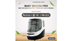Máy rửa bình sữa tiệt trùng sấy khô 2 trong 1 Baby Brezza Pro