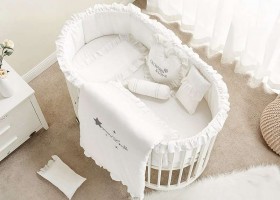 Giường cũi đa năng Oval sự lựa chọn hoàn hảo cho bé yêu của bạn