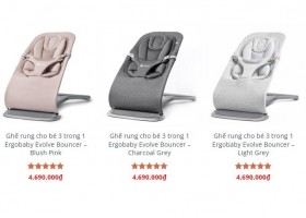 Có nên mua ghế rung cho bé 3 trong 1 Ergobaby Evolve Bouncer