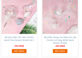 Mua phụ kiện máy hút sữa Cimilre chính hãng