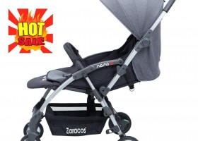 Xe đẩy du lịch  gấp gọn Zaracos Nano Rs – Grey  có thể lên máy bay